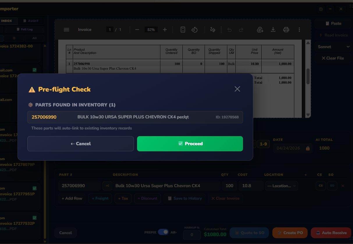 Invoice Importer - Pre-flight Check